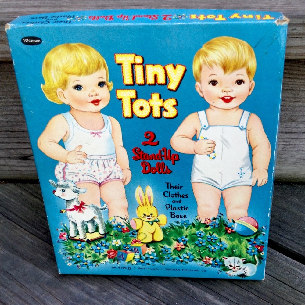 Vintage Tiny Tots Paper Doll Set Whitman